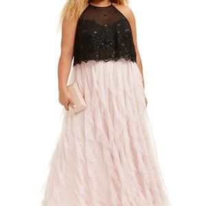 TEEZE ME Women's Embellished Sleeveless Dress